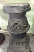 N. Manchester Cast Iron Pot Belly Stove 30.5”T X 16"W X 22”D