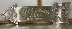 “Ice Cold Royal Crown Cola” Arrow Metal Sign