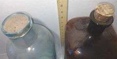 Two Large Glass Bottles from Detroit