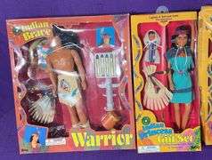 Legends of Yesteryear Indian Braves, Princesses, Pocahontas Doll, Watch & Book