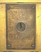 Brass Keil Son U.S Post Office Mailbox