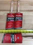 Wooster Silver Tip 2 1/2” Angled Soft Paint  Brushes(New)