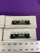 4 Pc. Southern Pacific Canister Cars