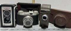 Kodak Duaflex II Camera w/ Strap, Bell & Howell Filmo Companion Double Run Movie Camera & King Regul