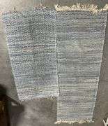 Fold Up Stool, Standing Mat & Rag Rugs