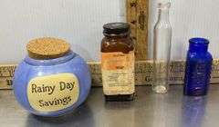 Easter Window Clings, Tins, Bank & Vintage Bottles