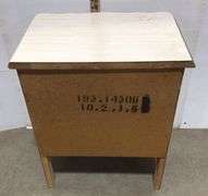 Gold Trimmed Antique Night Stand