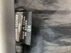 Biker Jacket Diamond Plate Leather Size 3X