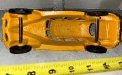 Cast Iron Yellow Taxi & Cast Iron Yellow Coca Cola Delivery Truck Car