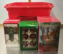 Tote of Christmas Decor