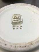1940’s Bake Oven Dish, Sugar Bowl, and 2 Hall’s Superior Mixing Bowls