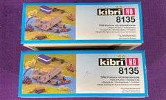 Pair of Kibri 8135 HO Scale Model Kit  of "THW Pontons mit Arbeitsbrücke”
