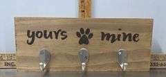 Yours-Mine Paw Key Rack