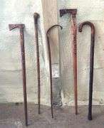 Assortment of Hand Carved Polish Walking Sticks & Canes