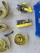Nylon Rachet Straps and Bin with Tags
