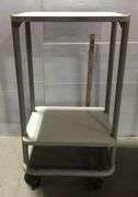 Anthro Two Tier Cart -42.5”x21.5”x2”-28” Clearance on Bottom Shelf