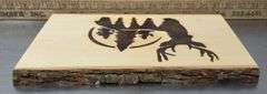 Wooden Deer in Forrest Plaque