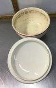 1940’s Bake Oven Dish, Sugar Bowl, and 2 Hall’s Superior Mixing Bowls