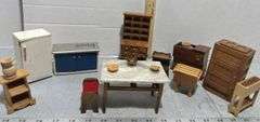 Assortment of Dollhouse Furniture