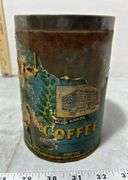Don-De Coffee Metal Tin, Maxwell House Coffee Tin & Del Monte Brand Quality Drip Grind Coffee Tin