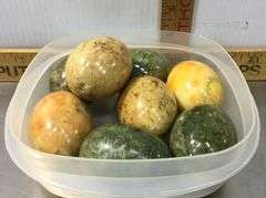 8 Stone/Marble Eggs