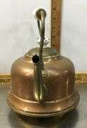 Copper/Brass/Porcelain Tea Kettle Made in Holland