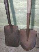 Post Hole Digger and Two Shovels