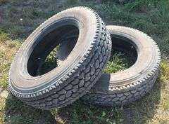 Qty-2 Bridgestone 255/70R22.5