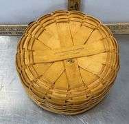 Longaberger Basket with Cloth & Plastic Liners