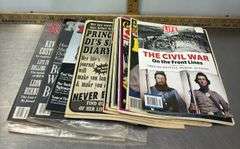 Magazines, Plastic Basket & Closer Door Knob