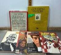Magazines, Plastic Basket & Closer Door Knob