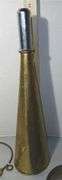 Antique Brass Fog Horn, Ring of Large Skeleton Keys & 4" Frying Pan