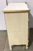 Gold Trimmed Claw Foot Antique Dresser with Mirror