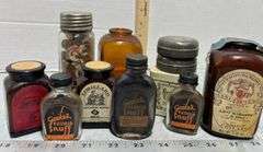 Goike’s Kashub Snuff Bottles, Bush Creek Smoking Tin & Various Other Snuff Bottles
