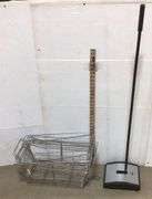 Bissel Sweeper Vac and Metal Wire Baskets