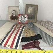 Assortment of Vintage Photos, Men’s Cuffs, Suspenders & More