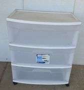 3 Drawer Cart on Wheels  and 4 Drawer Cart