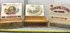 King Albert, Chief Battle & Tampa Cubs Cigar Boxes