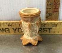 Dagenhart & Greentown Chocolate Slag Toothpick Holders