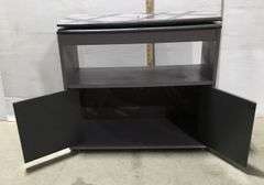 Purple and Black Painted Swiveling entertainment  Stand 29”x23”x13”