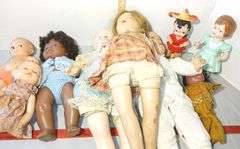 1940's Mexican Spinning Hat Doll, 1940's Irwin  Windup Roller Skating Doll & More