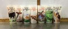 7 Vintage Michigan Sportsman’s Paradise Frosted Glasses