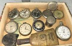 Collection of Pocket Watches & Motorist S Whisk