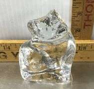 Blenko Cat Paperweight