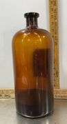 Vintage Large Brown Lactated Pepsin Elixir Bottle