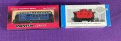 Mantua 720525 HO Scale Baltimore & Ohio Old Time 1890 Combine Car #36 & Bachmann HO Scale Wood 4-Whe