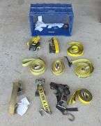 Nylon Rachet Straps and Bin with Tags