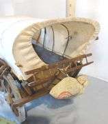 Handmade Wooden Covered Pioneer Wagon