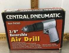 Handi Works Drill (has power), Scriber (has power), Bucket, 3 Way Ratchet Drivet Set and More