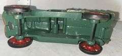 Cast Iron Double Decker Bus & Cast Iron Truck w/ Black and Red Wheels